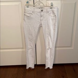 White free people jeans